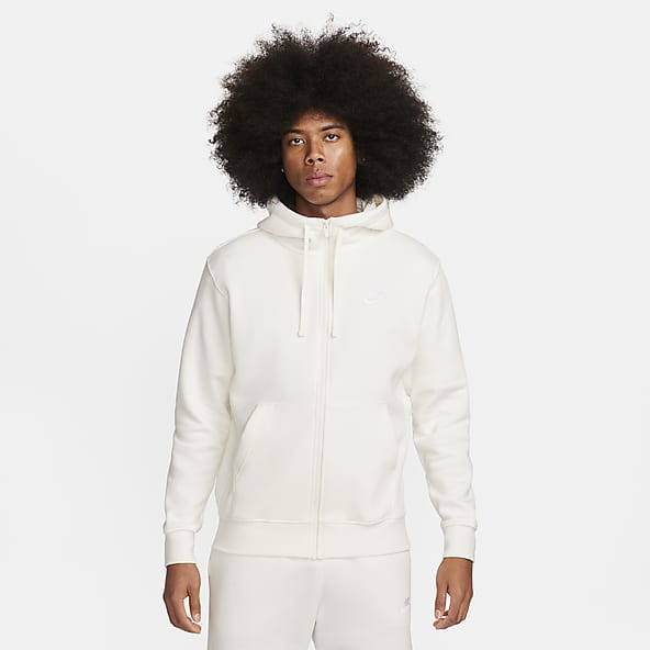 Nike white mens hoodie best sale